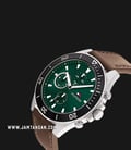 Tommy Hilfiger Larson 1791983 Green Dial Brown Leather Strap-1