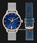 Trussardi T-Complicity R2453130505 Milano Dark Blue MOP Dial Stainless Steel Strap + Extra Strap-0