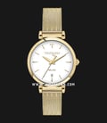 Trussardi R2453133503 Milano T-Exclusive White Dial Gold Stainless Steel Strap-0