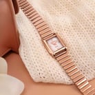 Trussardi T-Geomatric R2453134504 Milano Silver Mother of Pearl Dial Rose Gold Stainless Steel Strap-3