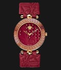 VERSACE VK705 0013 Vanitas Rose Gold Ion Plated Leather Strap-0