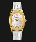 VERSACE VNB04 0014 Couture White Leather Strap-0