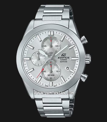 Chronograph Band Dial Stainless Edifice EFB-710D-7AVUDF Silver Men Steel Casio
