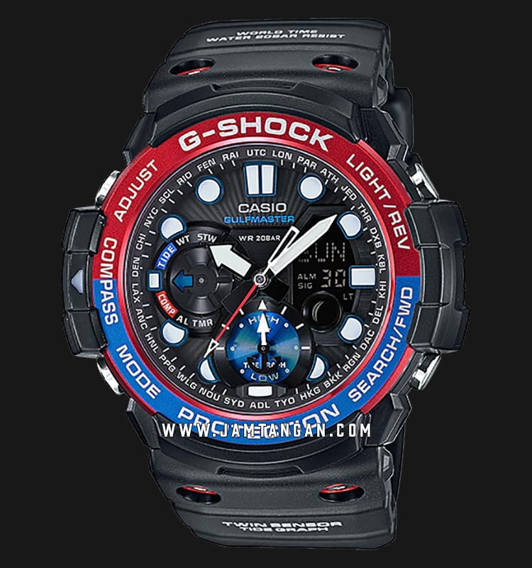 Casio G-Shock GULFMASTER GN-1000-1AJF Black Digital Analog Dial Black WR  200M