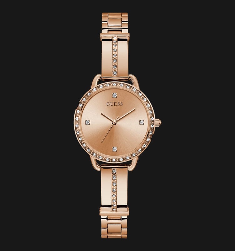 Guess Bellini GW0022L3 Rose Gold Sunray Dial Rose Gold Stainless Steel Strap