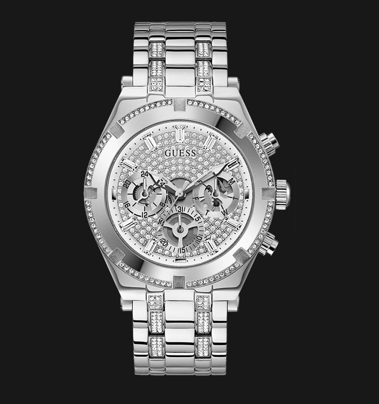 Guess Continental GW0261G1 Glitz Silver Dial Stainless Steel Strap