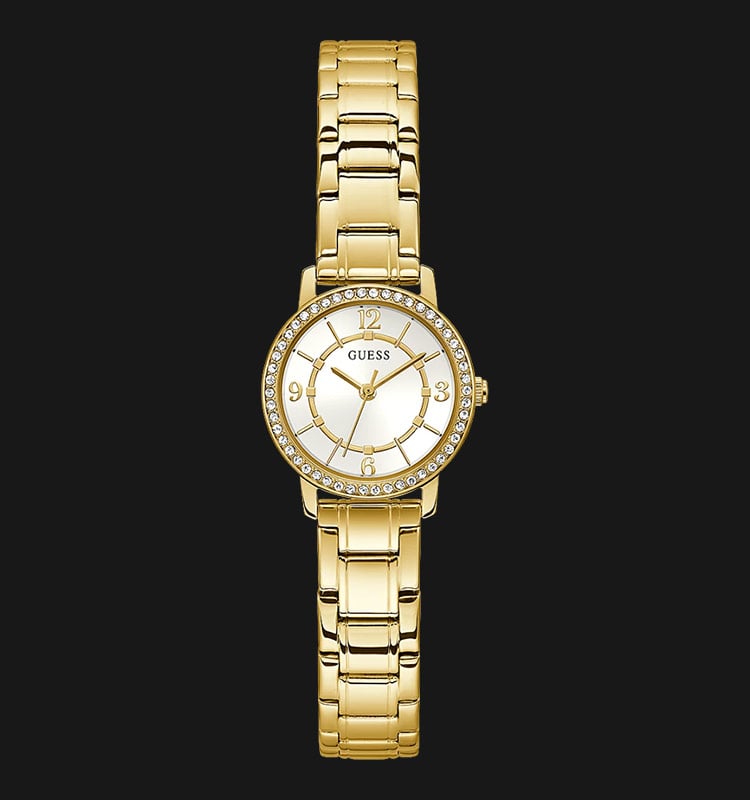 Guess Melody GW0468L2 Ladies Silver Dial Gold Stainless Steel Strap-0