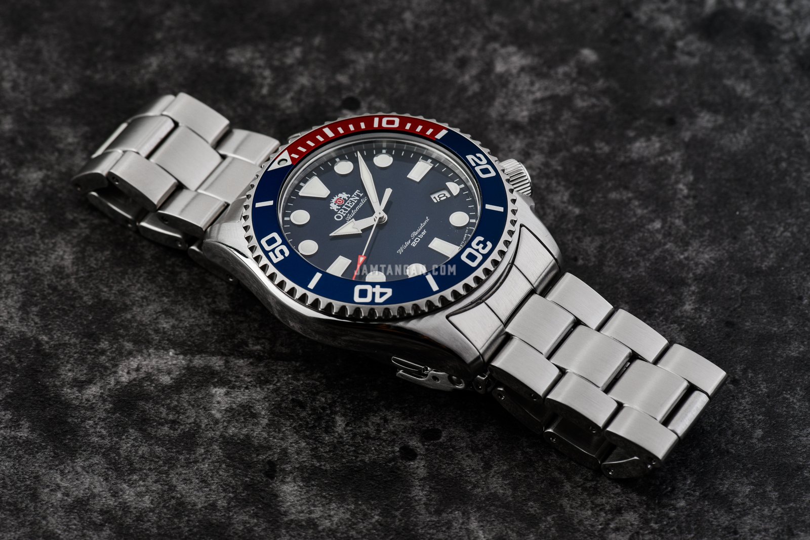 Orient New Triton RA-AC0K03L Automatic Divers Blue Navy Dial Stainless Steel Strap