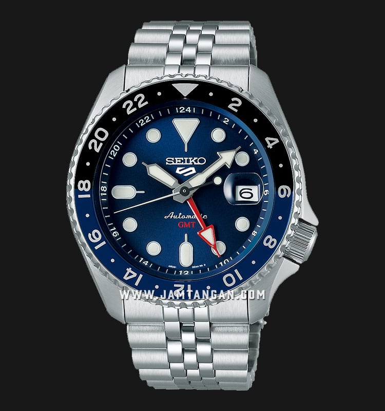 Seiko 5 Sports SSK003K1 SKX Sports Style GMT Blueberry Automatic Blue Dial  Stainless Steel Strap 