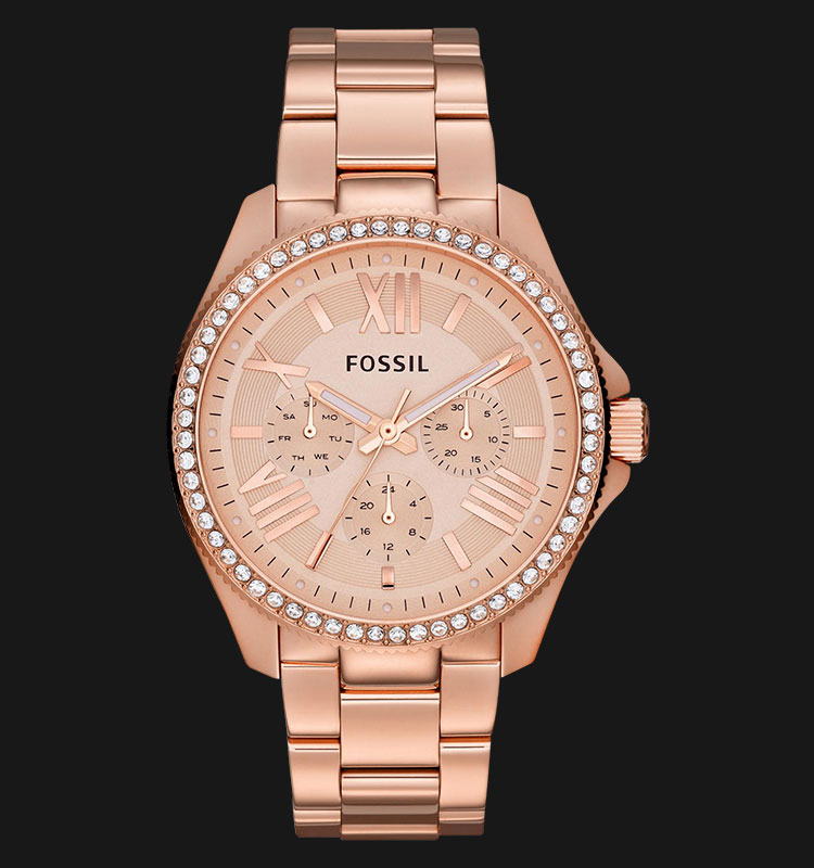 Fossil AM4483 Cecile Multifunction Rose Gold Glitz 