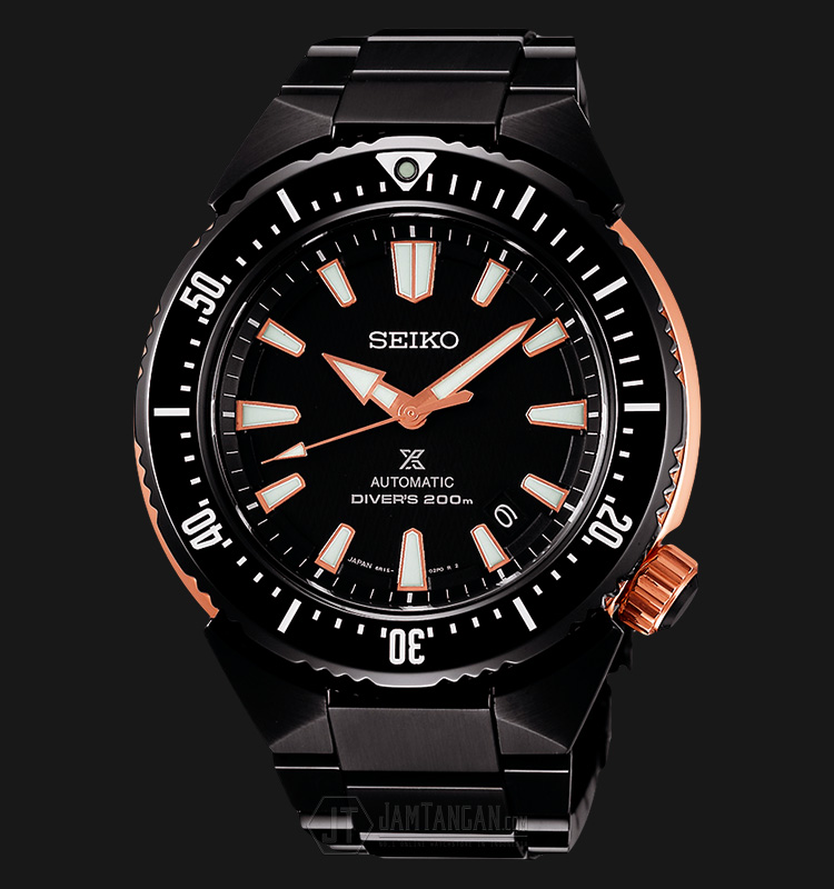 Seiko Diver SBDC041J1 Transocean Automatic Black Dial 